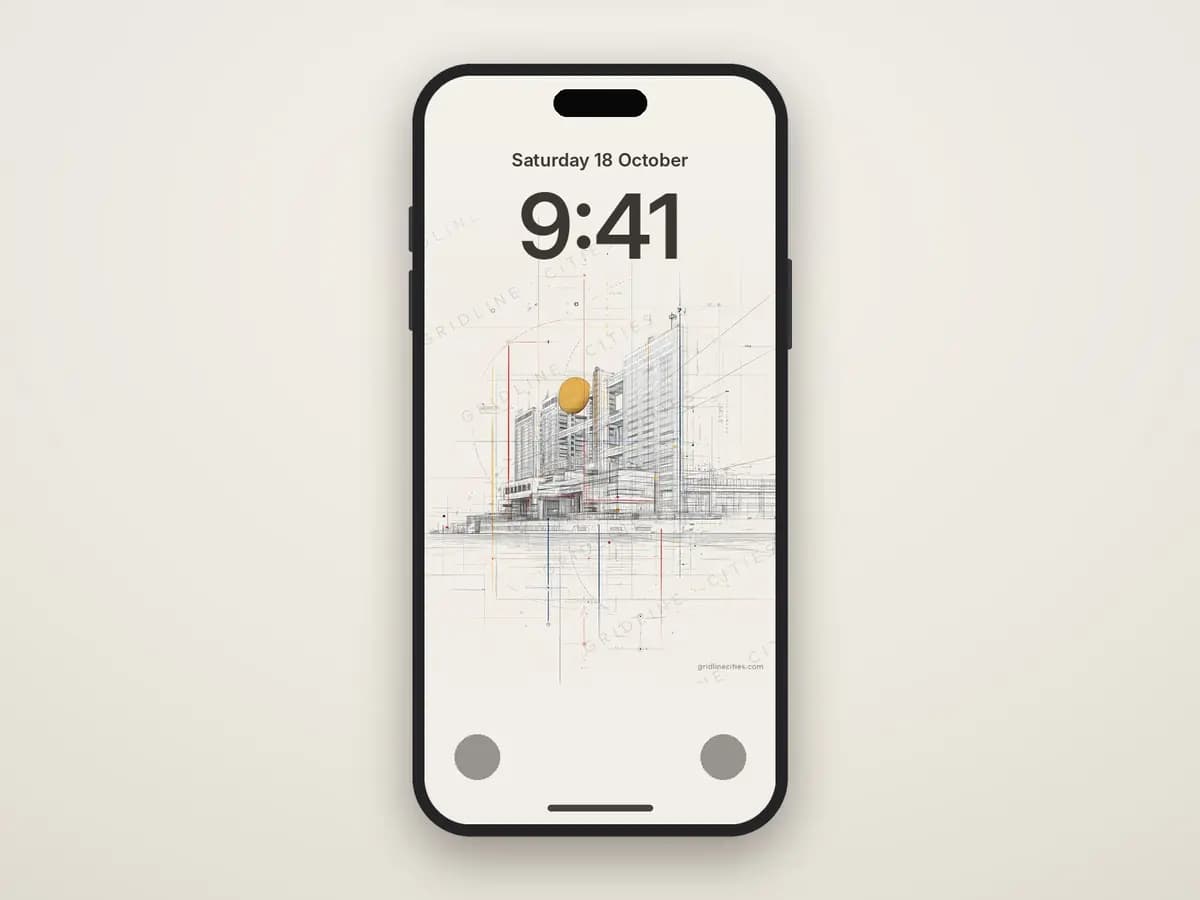 Fuji Television Building as phone wallpaper