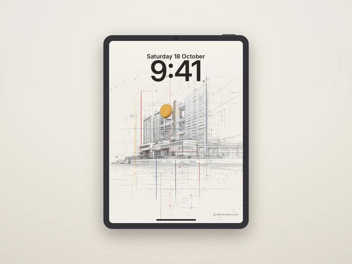 Fuji Television Building as tablet wallpaper