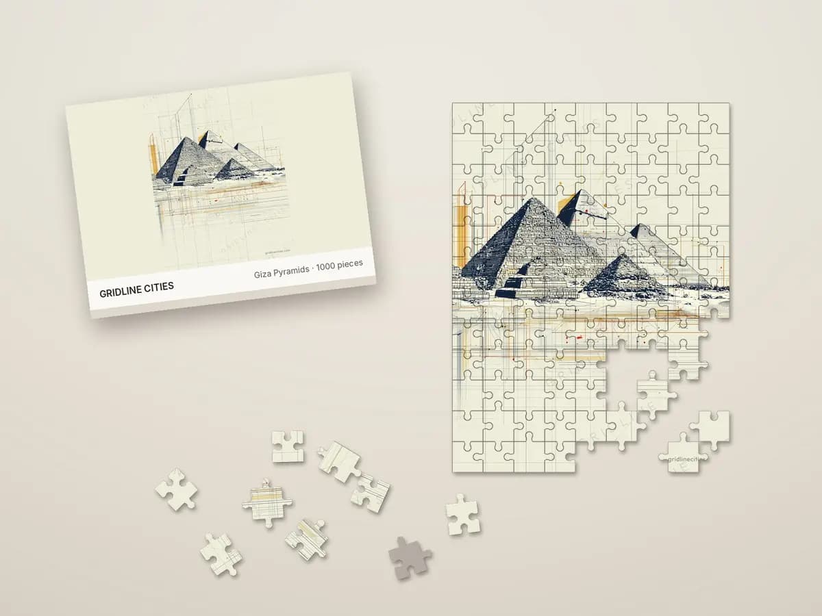 Giza Pyramids as jigsaw puzzle