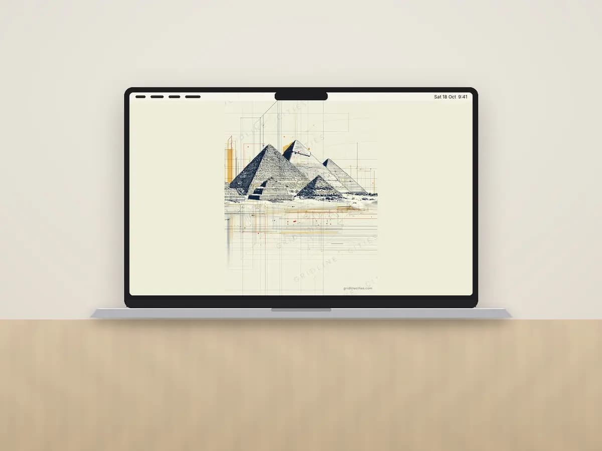 Giza Pyramids as desktop wallpaper