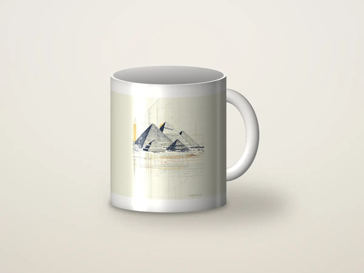 Giza Pyramids as mug