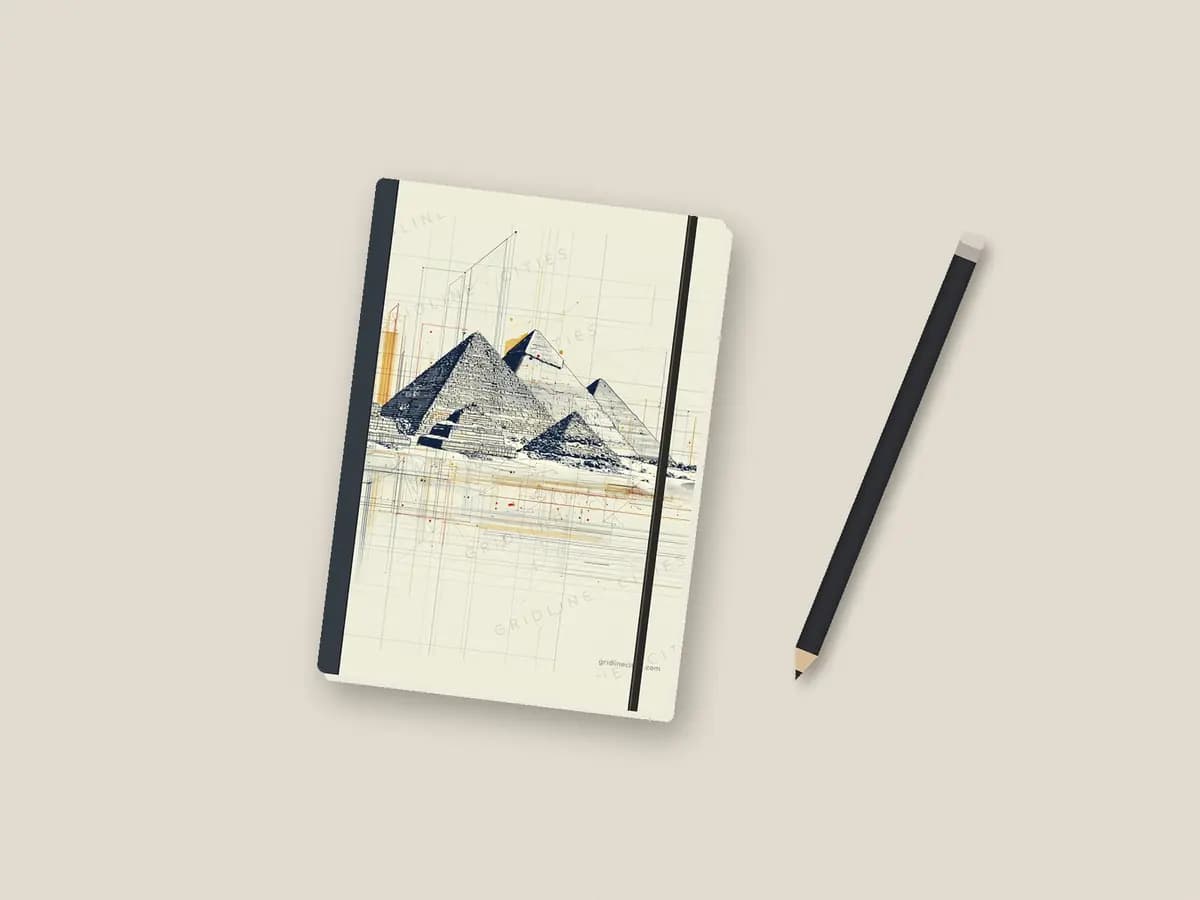 Giza Pyramids as notebook cover