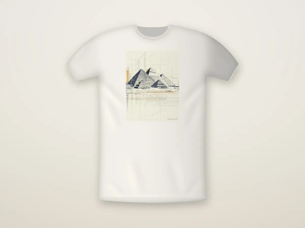 Giza Pyramids as t-shirt