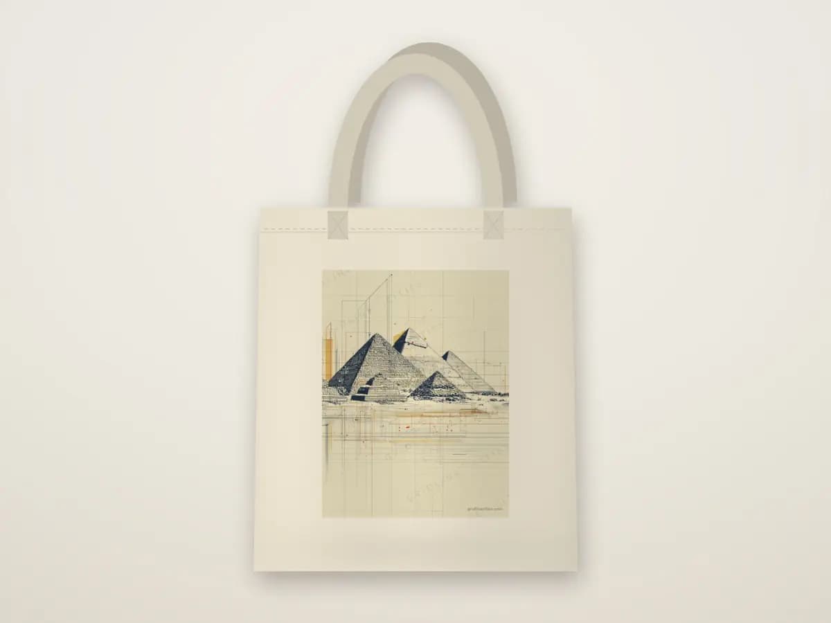 Giza Pyramids as tote bag
