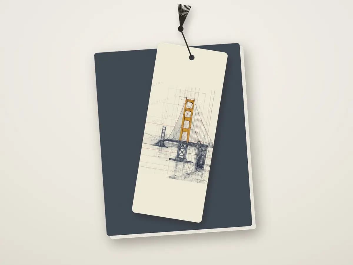 Golden Gate Bridge as bookmark