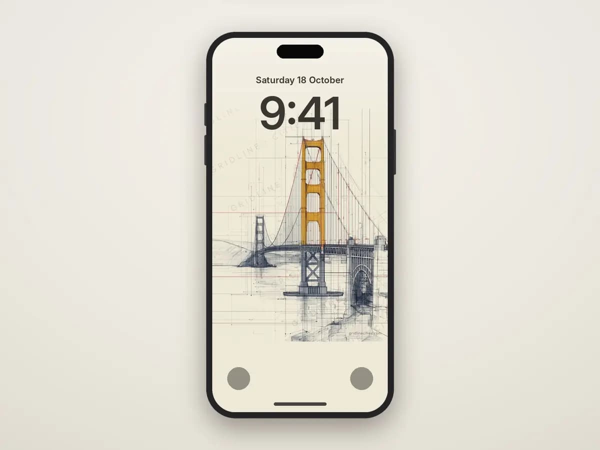 Golden Gate Bridge as phone wallpaper