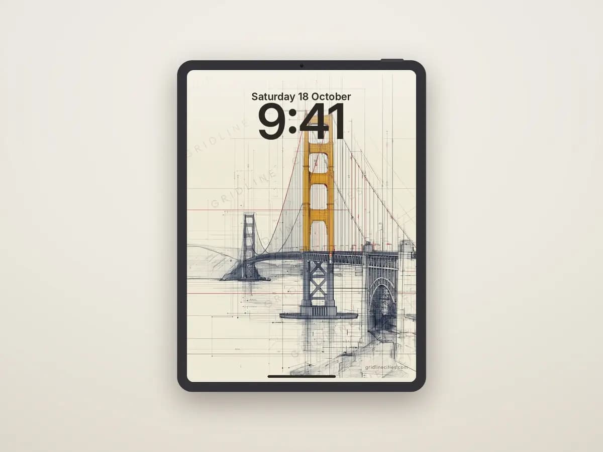 Golden Gate Bridge as tablet wallpaper