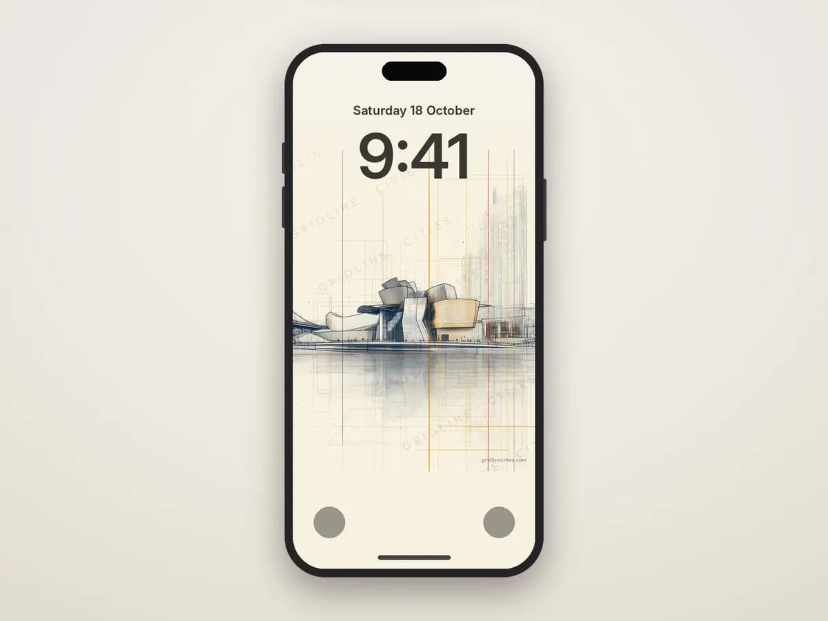 Guggenheim Museum Bilbao as phone wallpaper