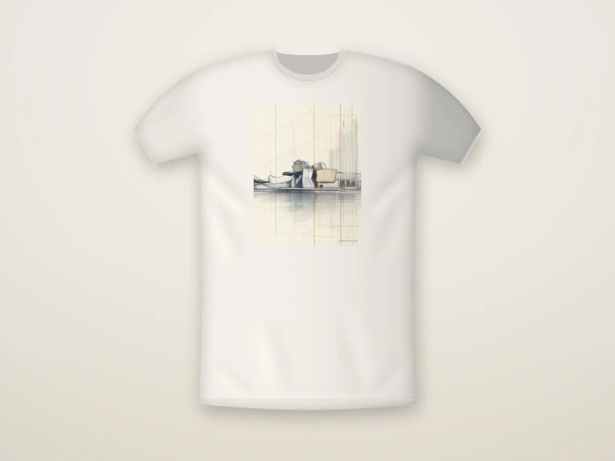 Guggenheim Museum Bilbao as t-shirt