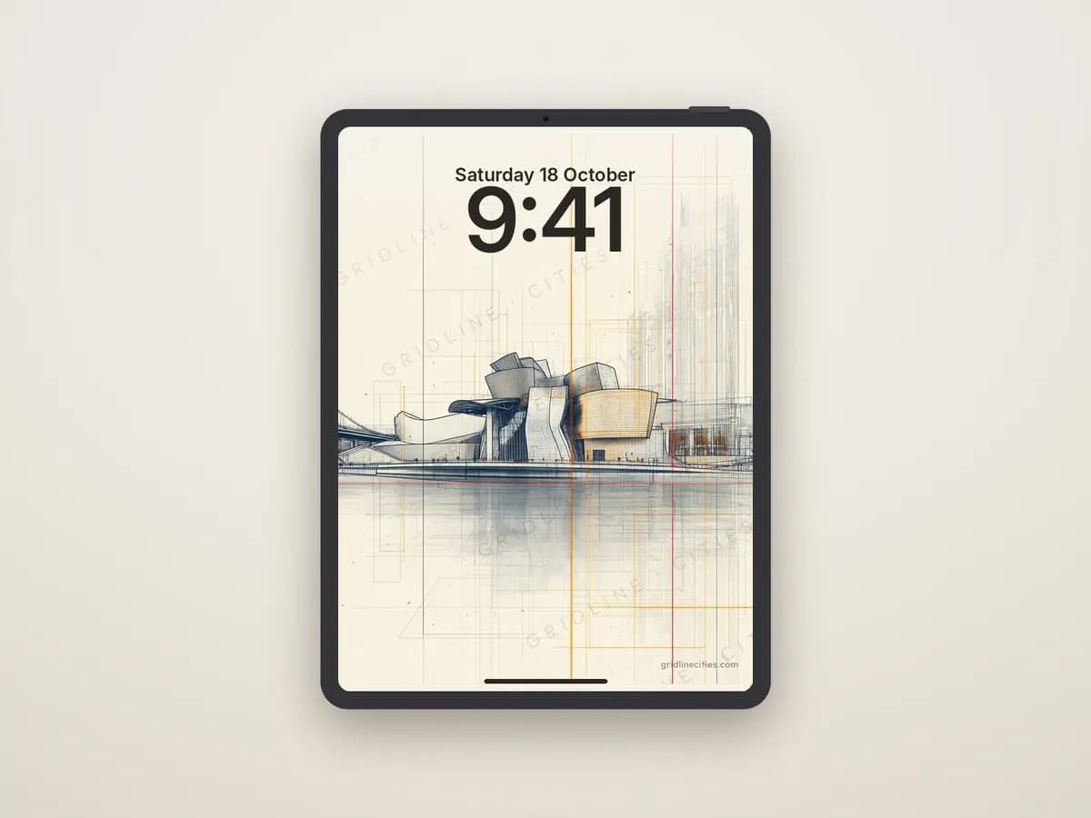 Guggenheim Museum Bilbao as tablet wallpaper