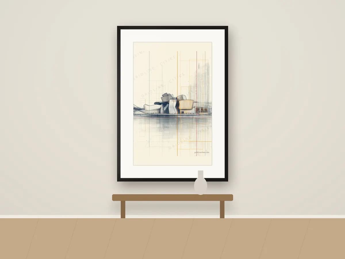 Guggenheim Museum Bilbao as print & frame