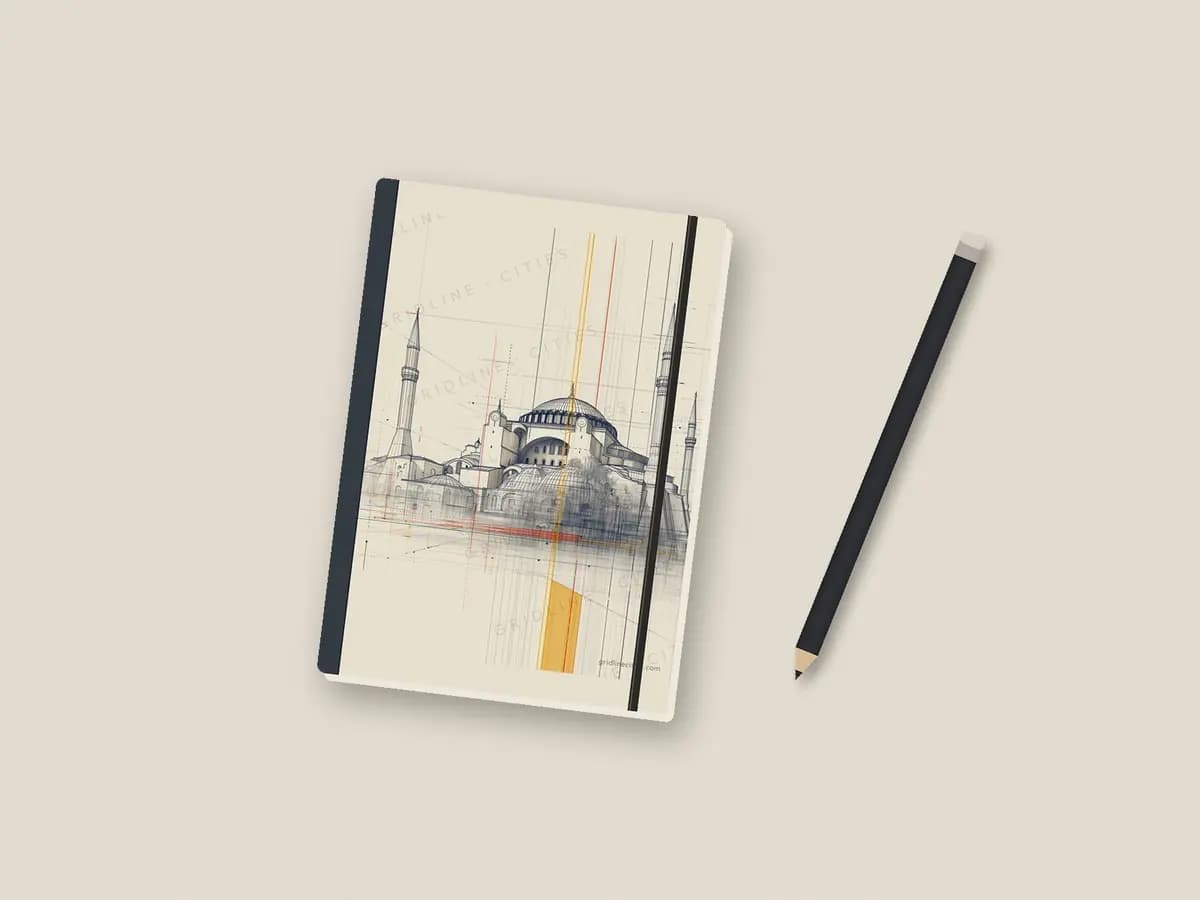 Istanbul Hagia Sophia as notebook cover