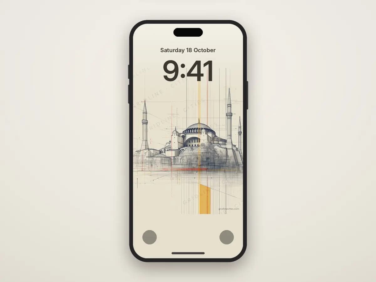 Istanbul Hagia Sophia as phone wallpaper