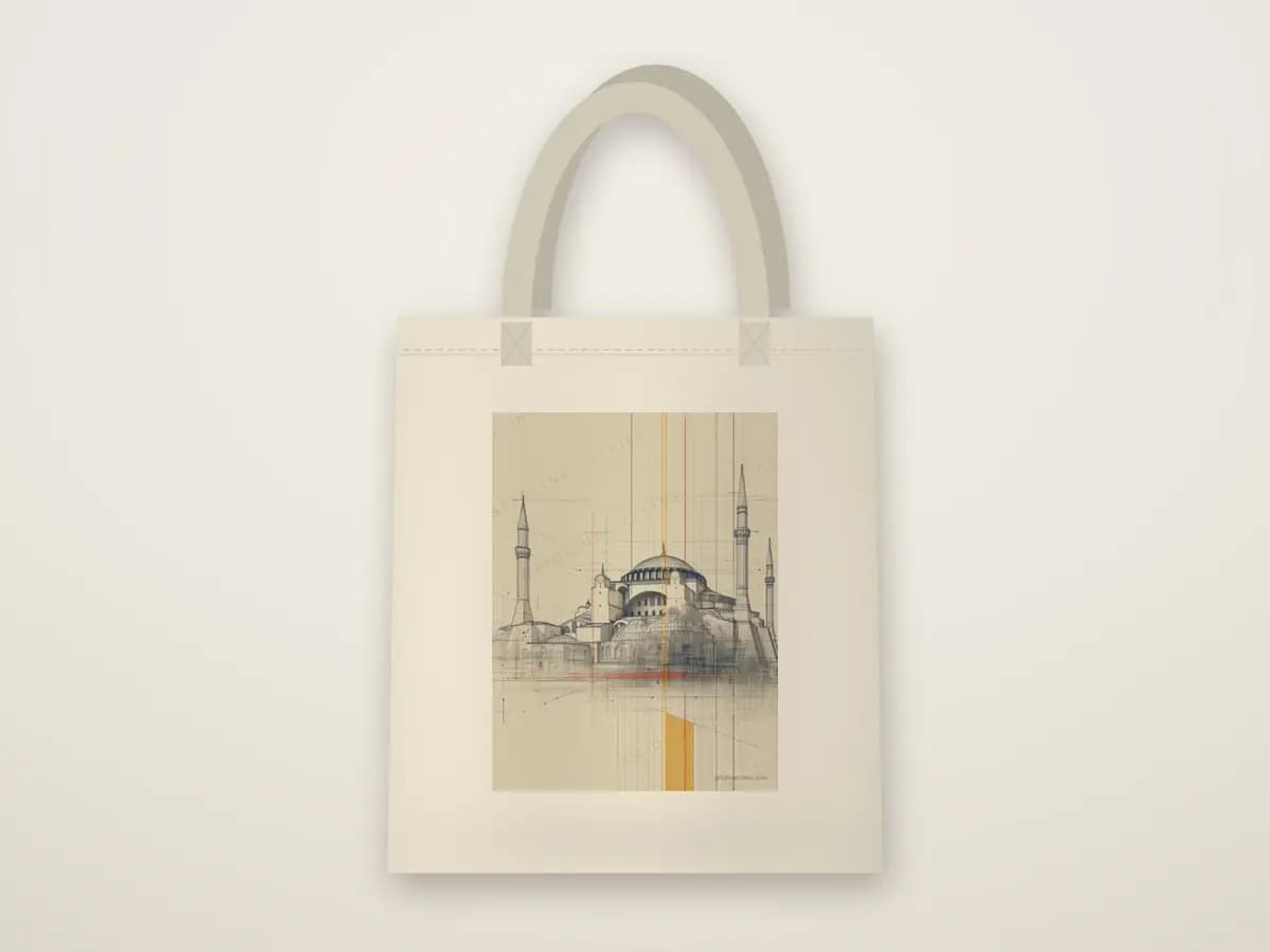 Istanbul Hagia Sophia as tote bag