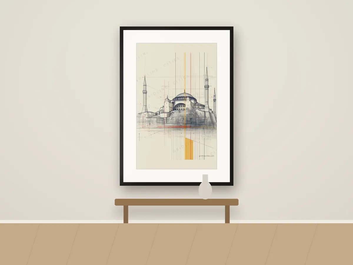 Istanbul Hagia Sophia as print & frame