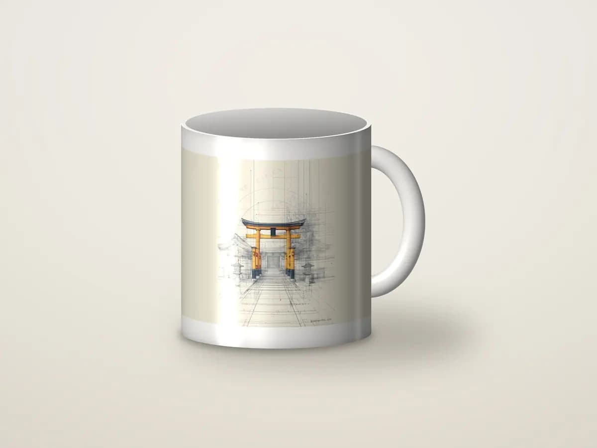 Hakone Shrine Kanagawa as mug