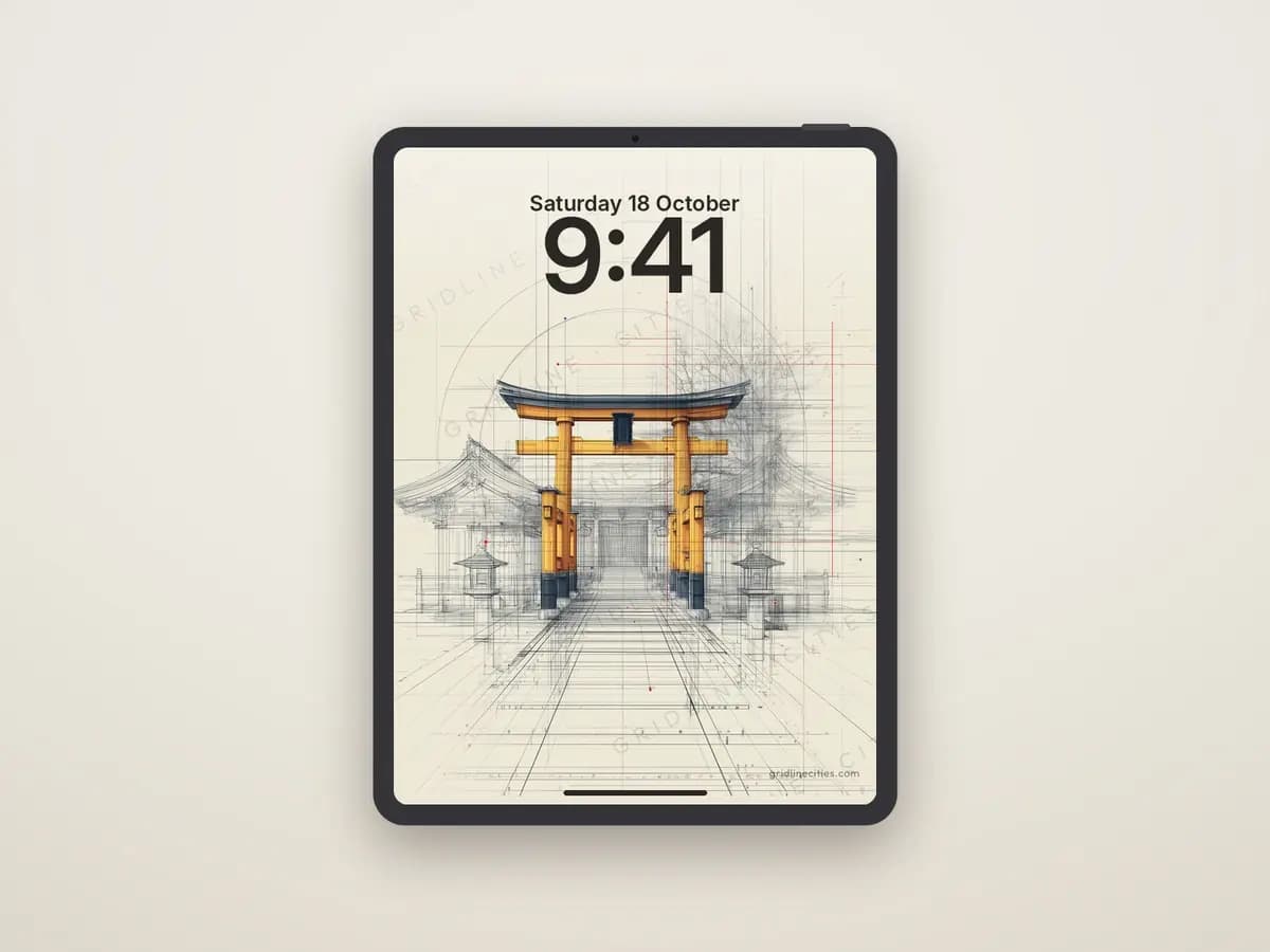 Hakone Shrine Kanagawa as tablet wallpaper