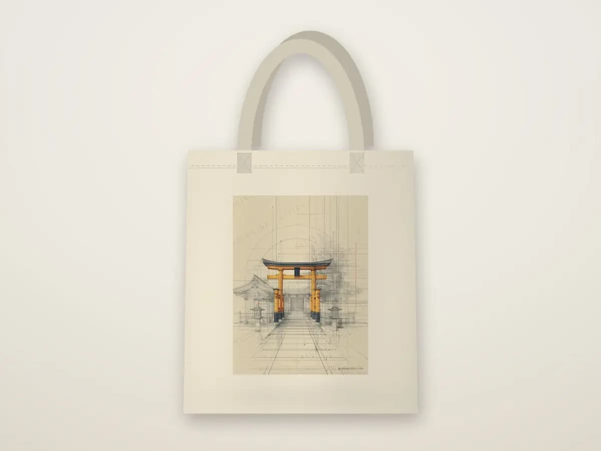 Hakone Shrine Kanagawa as tote bag