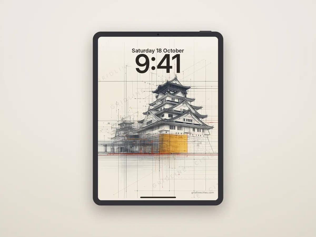 Himeji Castle as tablet wallpaper