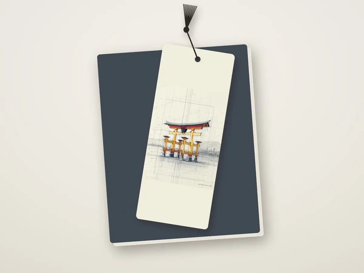 Itsukushima Shrine Miyajima as bookmark