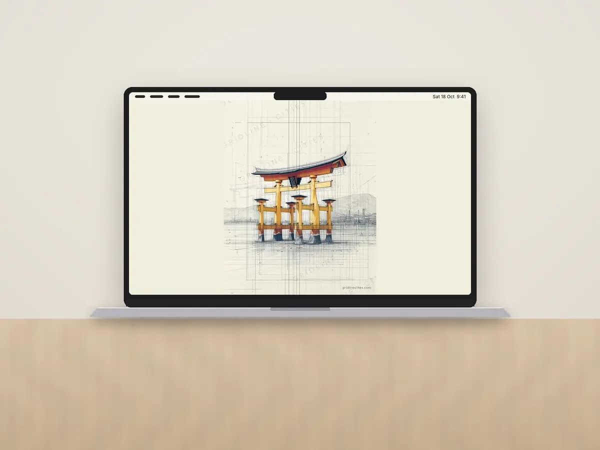 Itsukushima Shrine Miyajima as desktop wallpaper