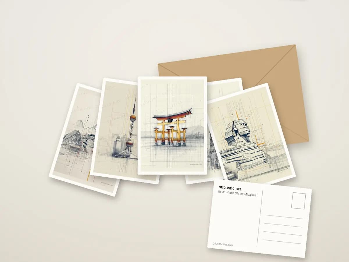 Itsukushima Shrine Miyajima as postcards