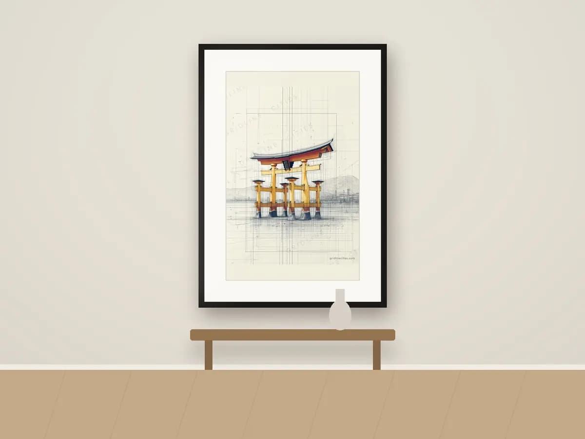 Itsukushima Shrine Miyajima as print & frame
