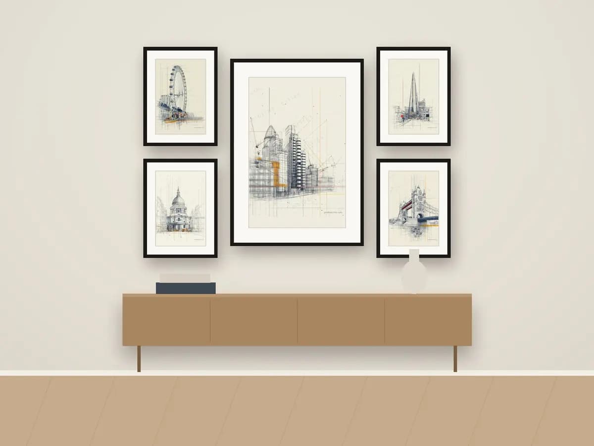 Lloyd's Building as gallery wall