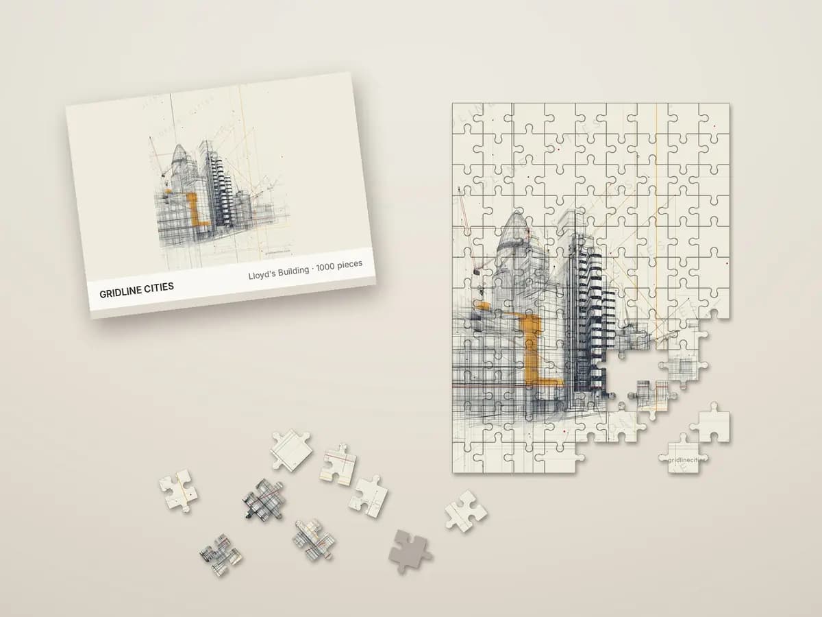 Lloyd's Building as jigsaw puzzle