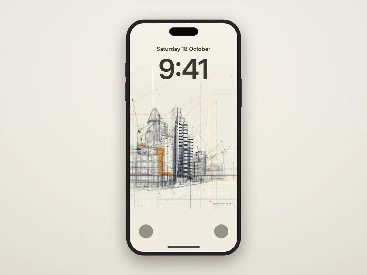 Lloyd's Building as phone wallpaper
