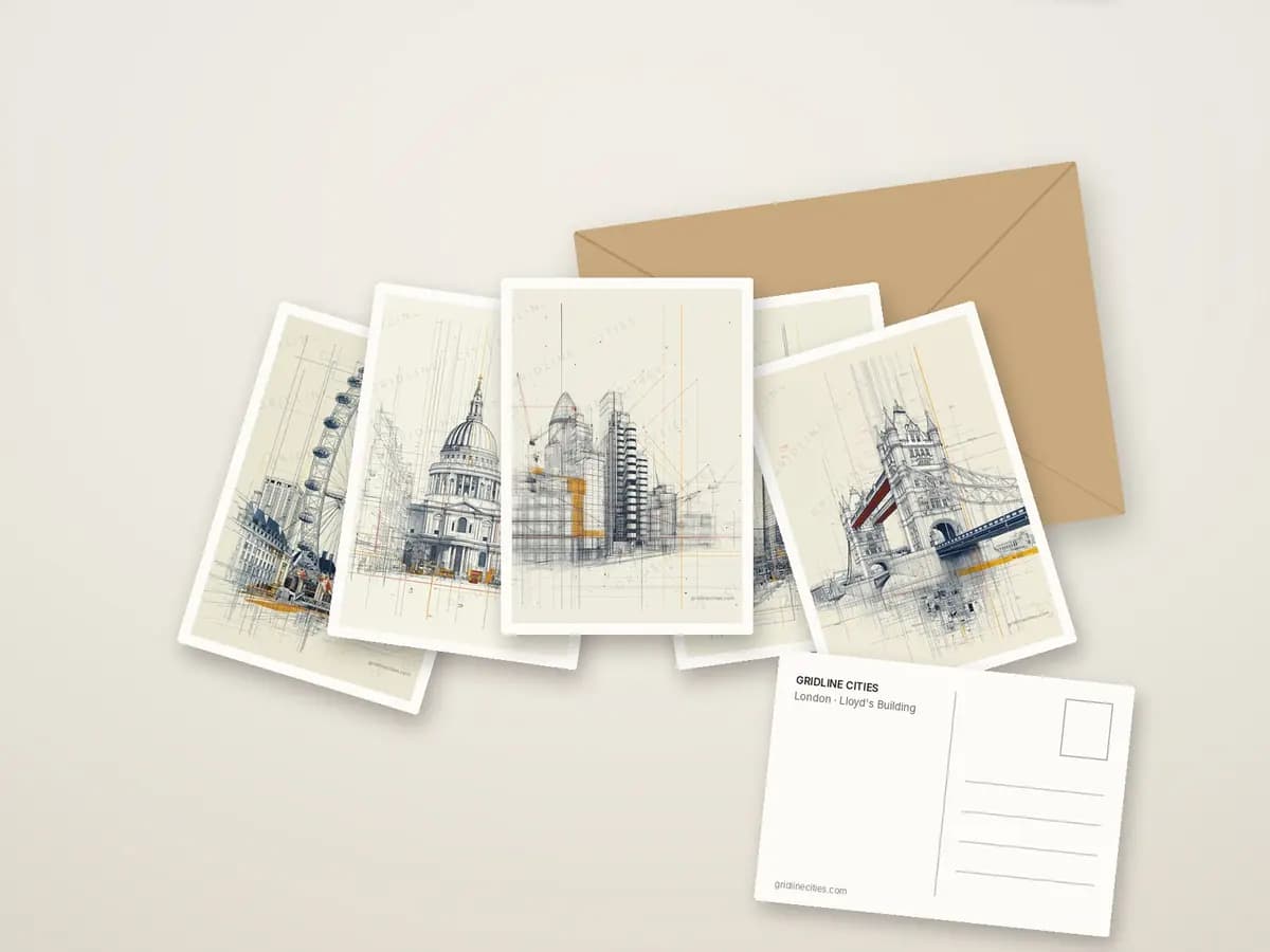 Lloyd's Building as postcards