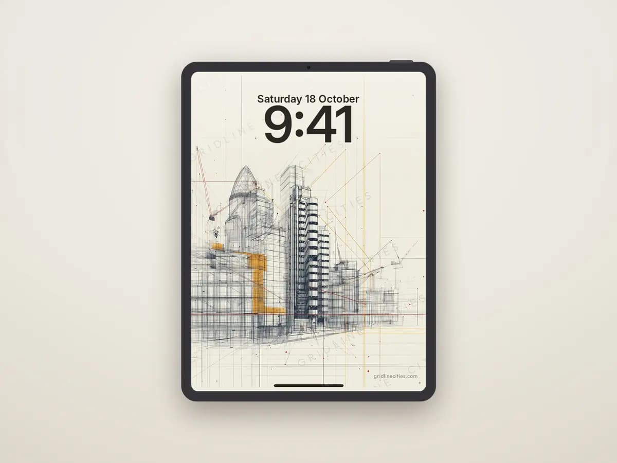 Lloyd's Building as tablet wallpaper