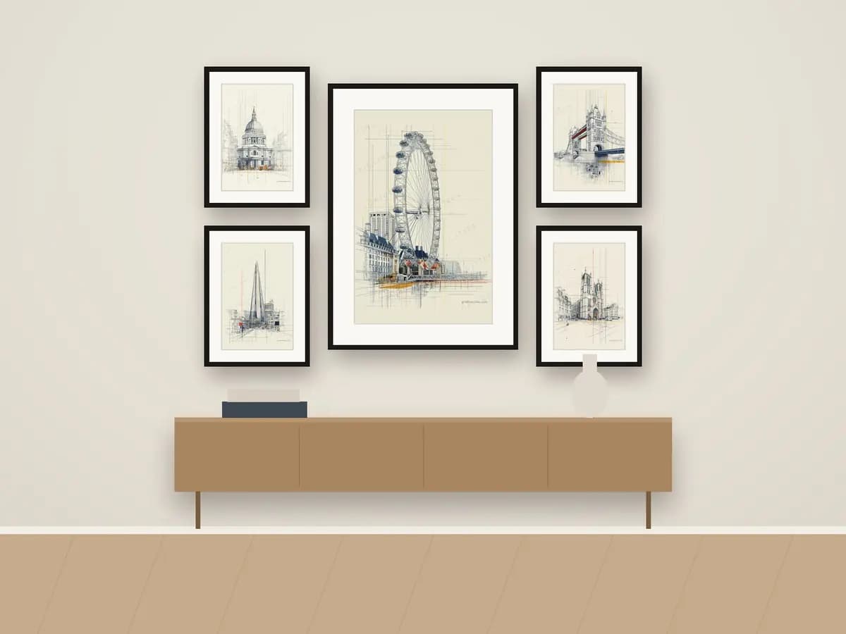 London Eye as gallery wall