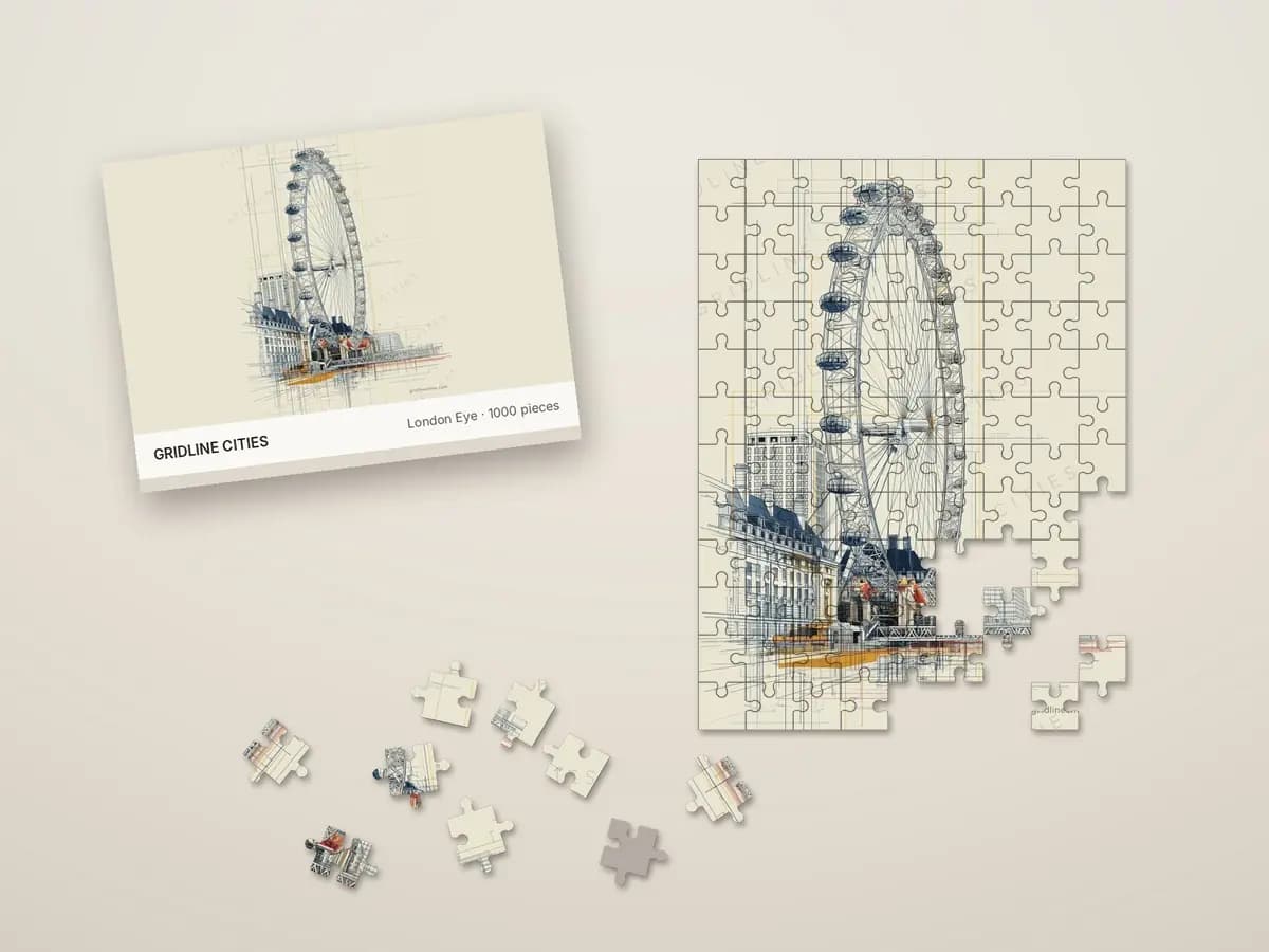 London Eye as jigsaw puzzle