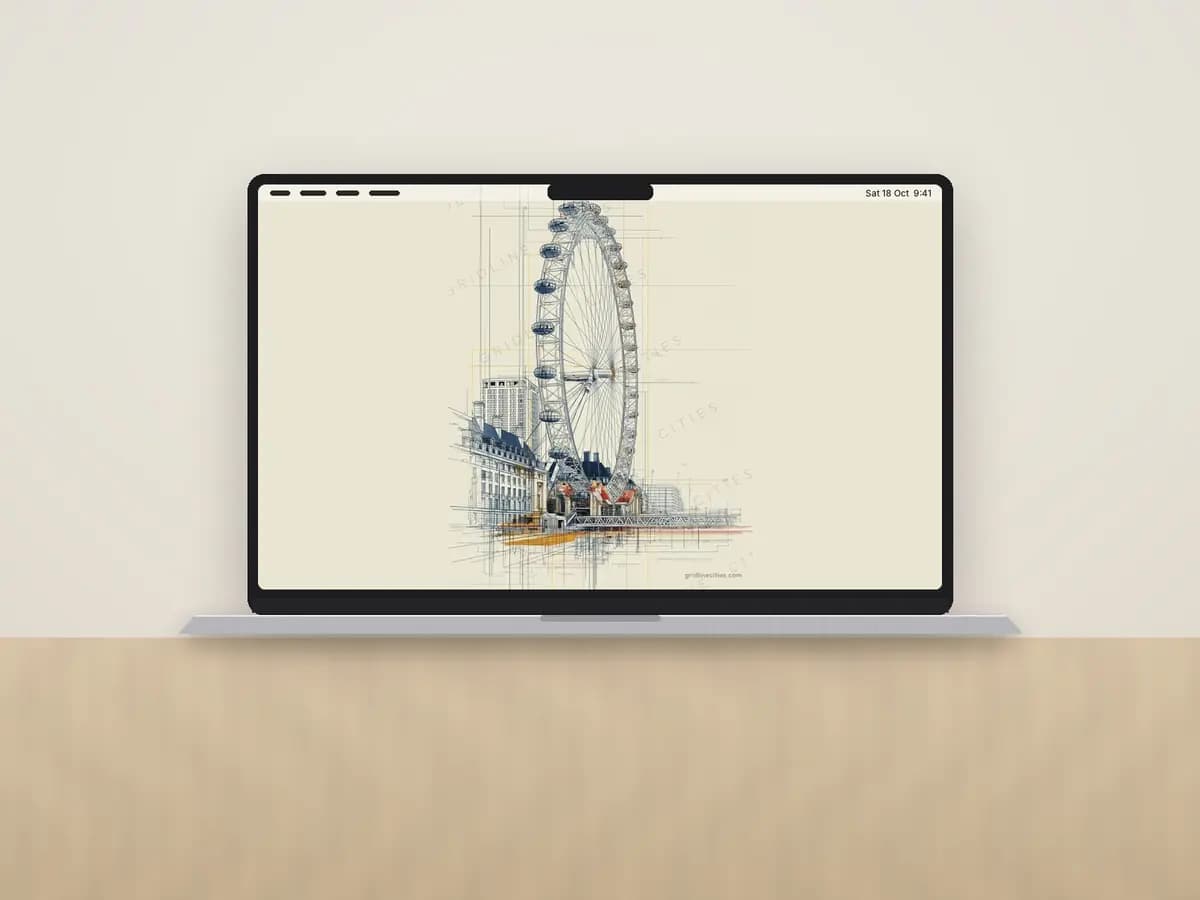 London Eye as desktop wallpaper