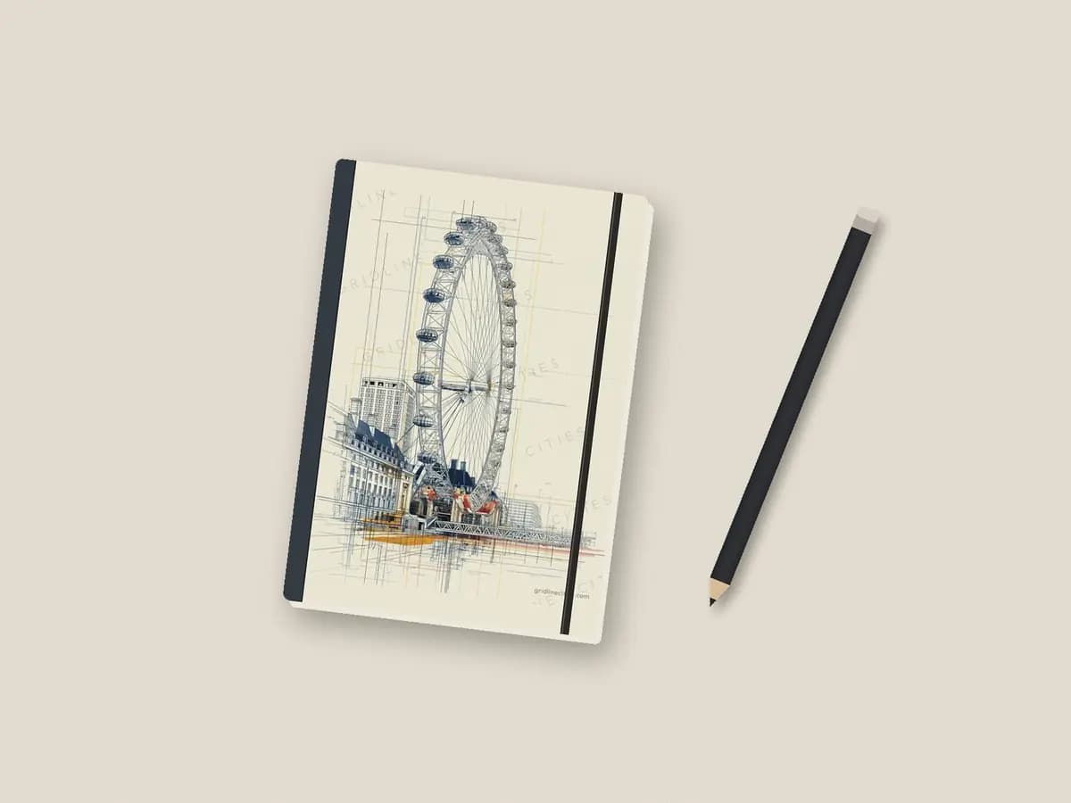 London Eye as notebook cover