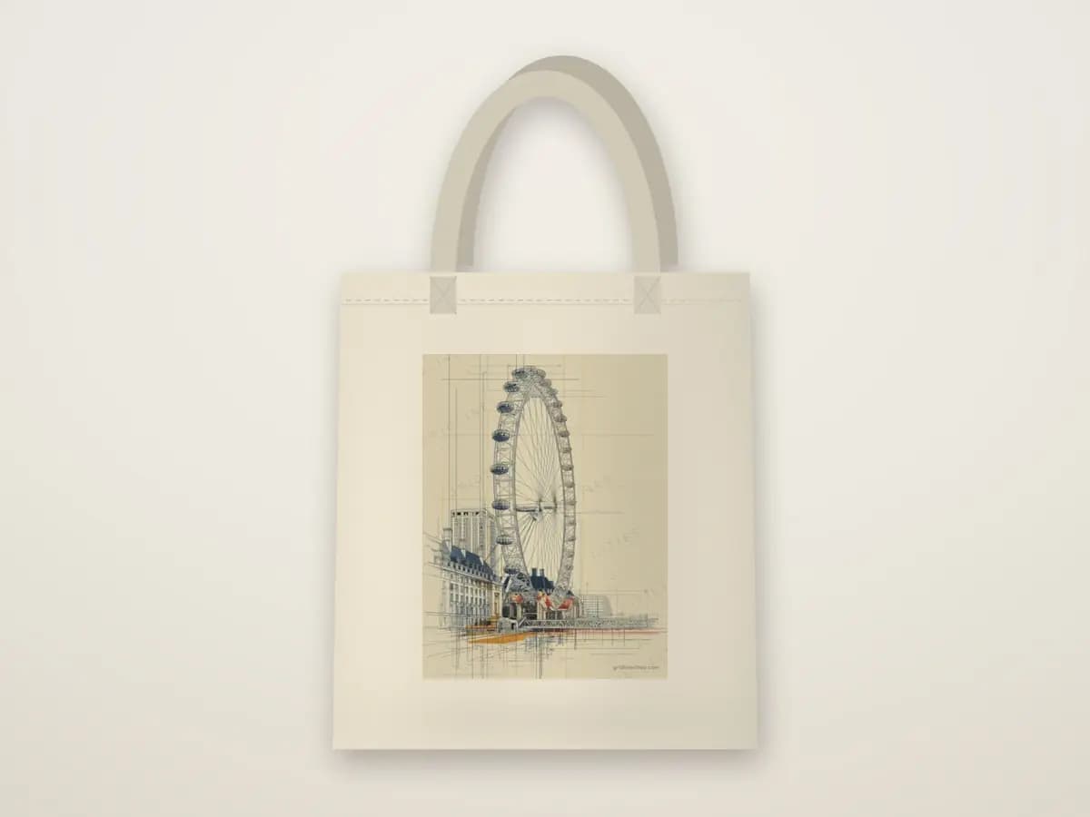 London Eye as tote bag
