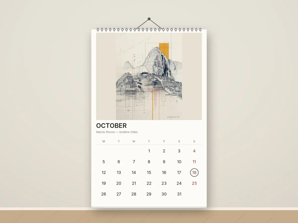 Machu Picchu as calendar