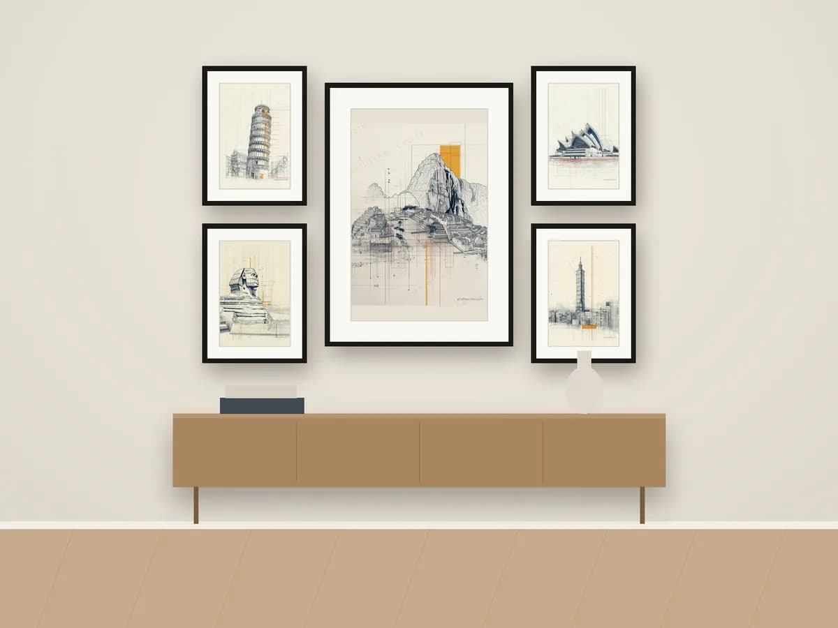 Machu Picchu as gallery wall