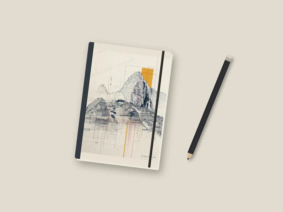 Machu Picchu as notebook cover