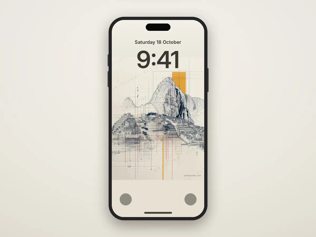 Machu Picchu as phone wallpaper