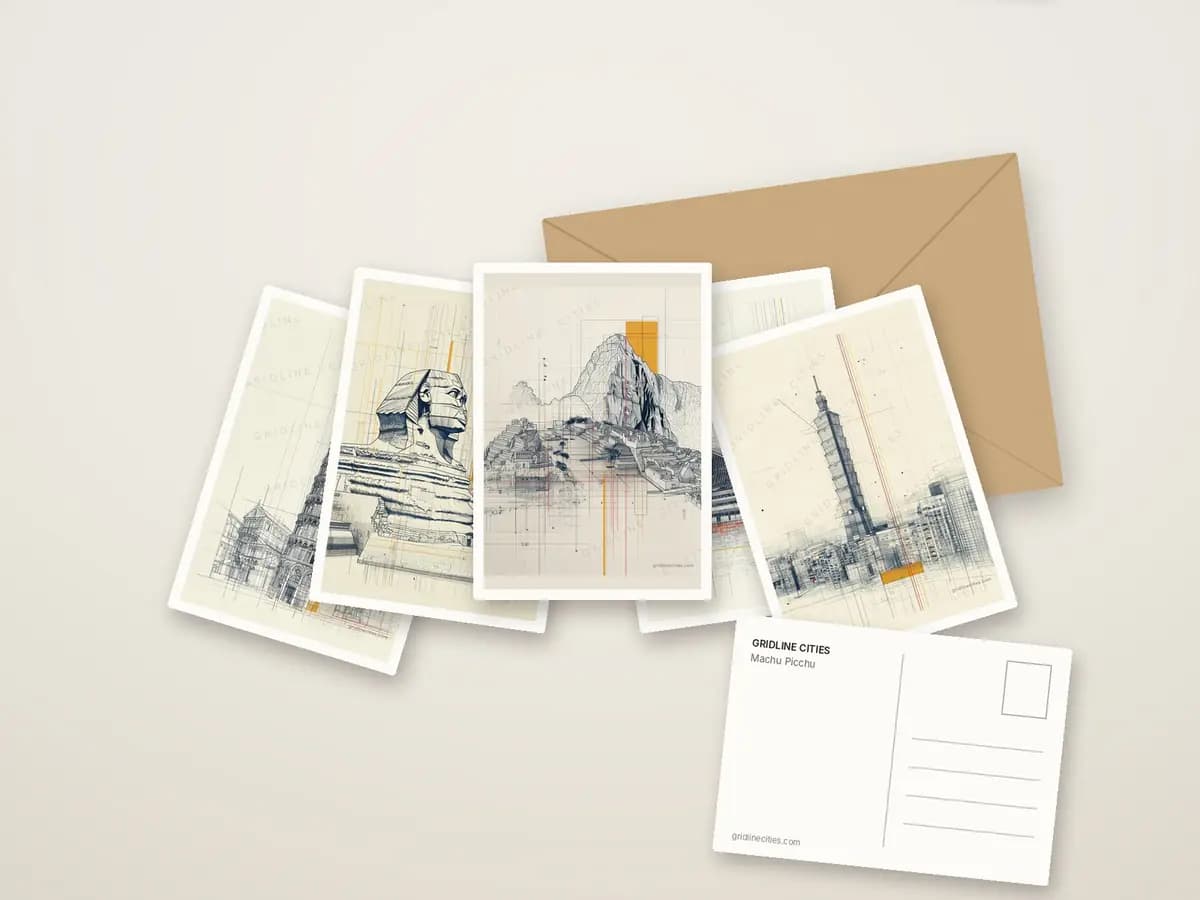 Machu Picchu as postcards