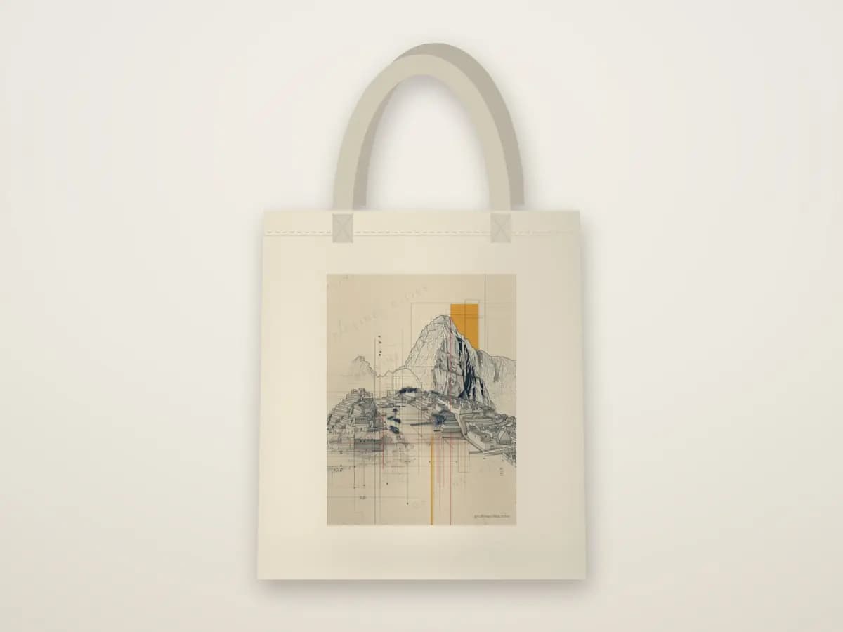 Machu Picchu as tote bag