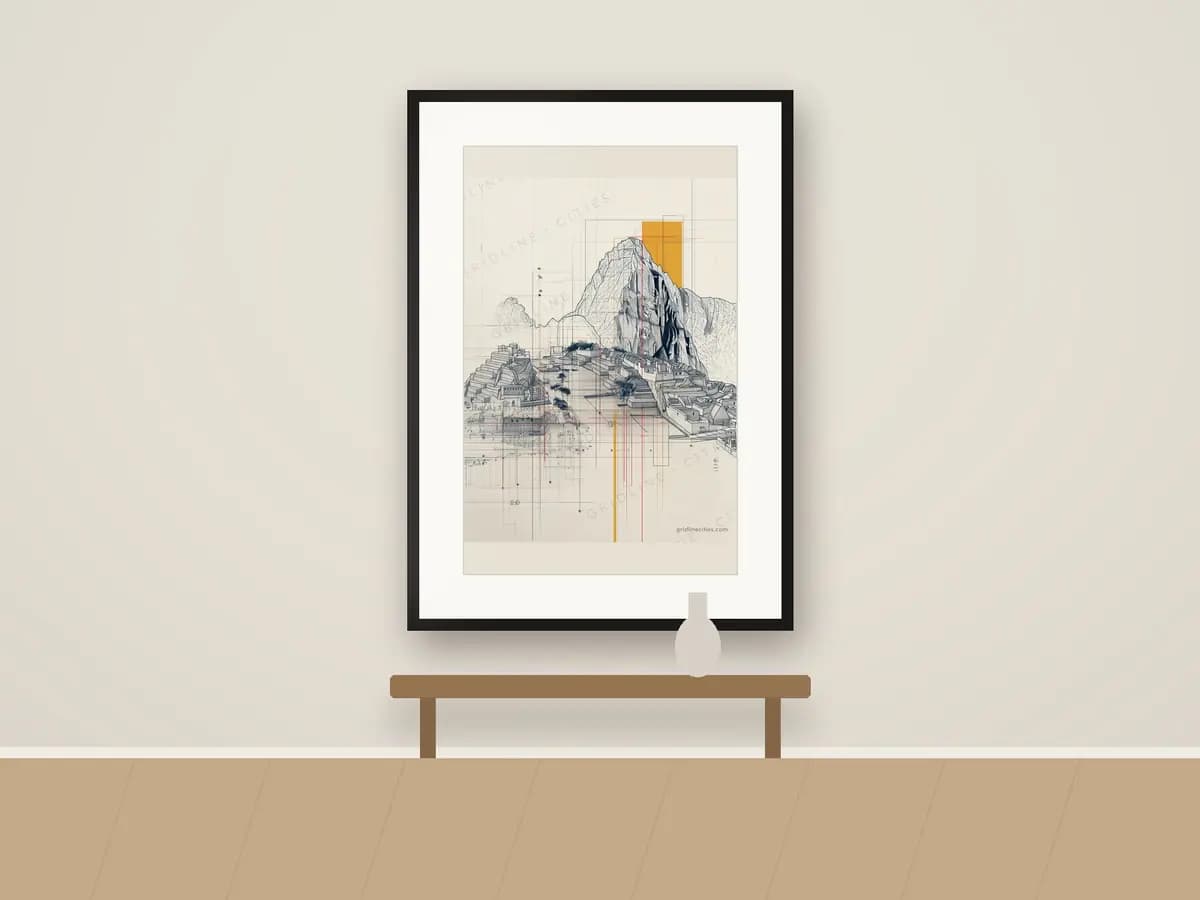 Machu Picchu as print & frame