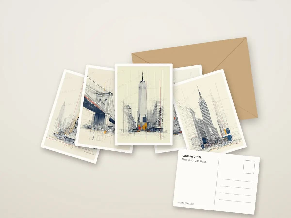 One World as postcards
