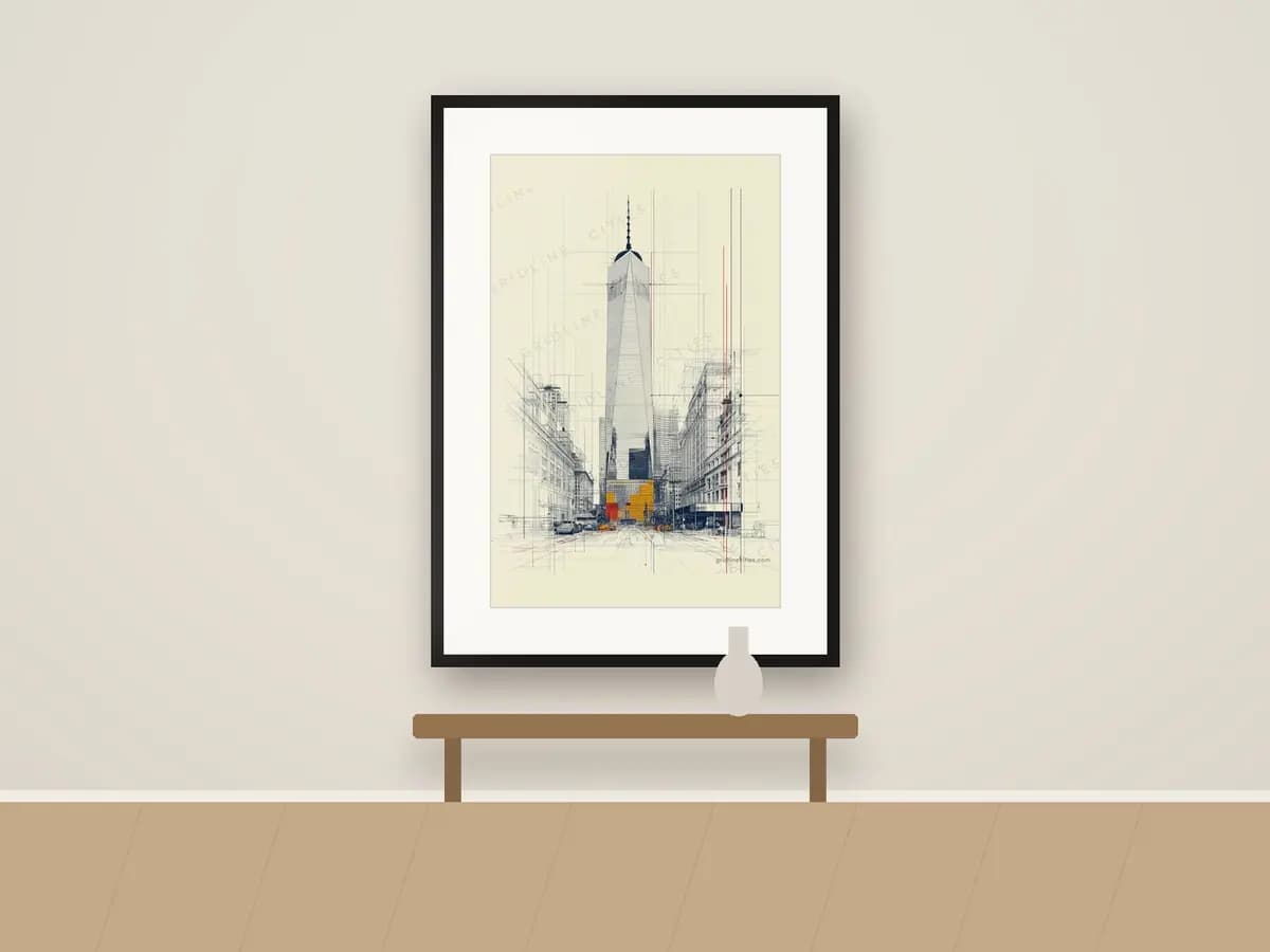 One World as print & frame