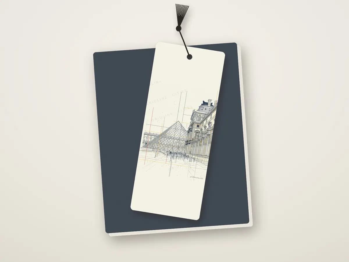 Paris Pyramid as bookmark