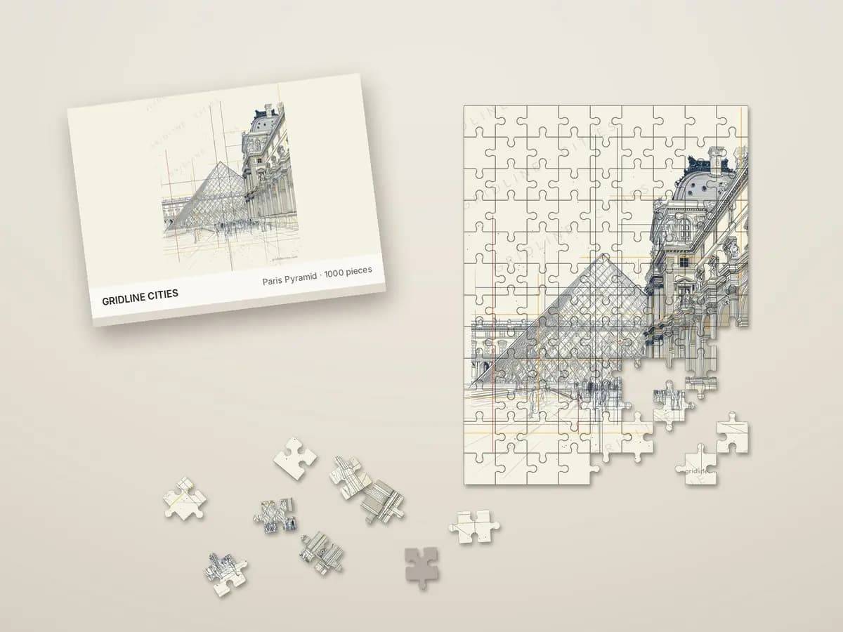 Paris Pyramid as jigsaw puzzle