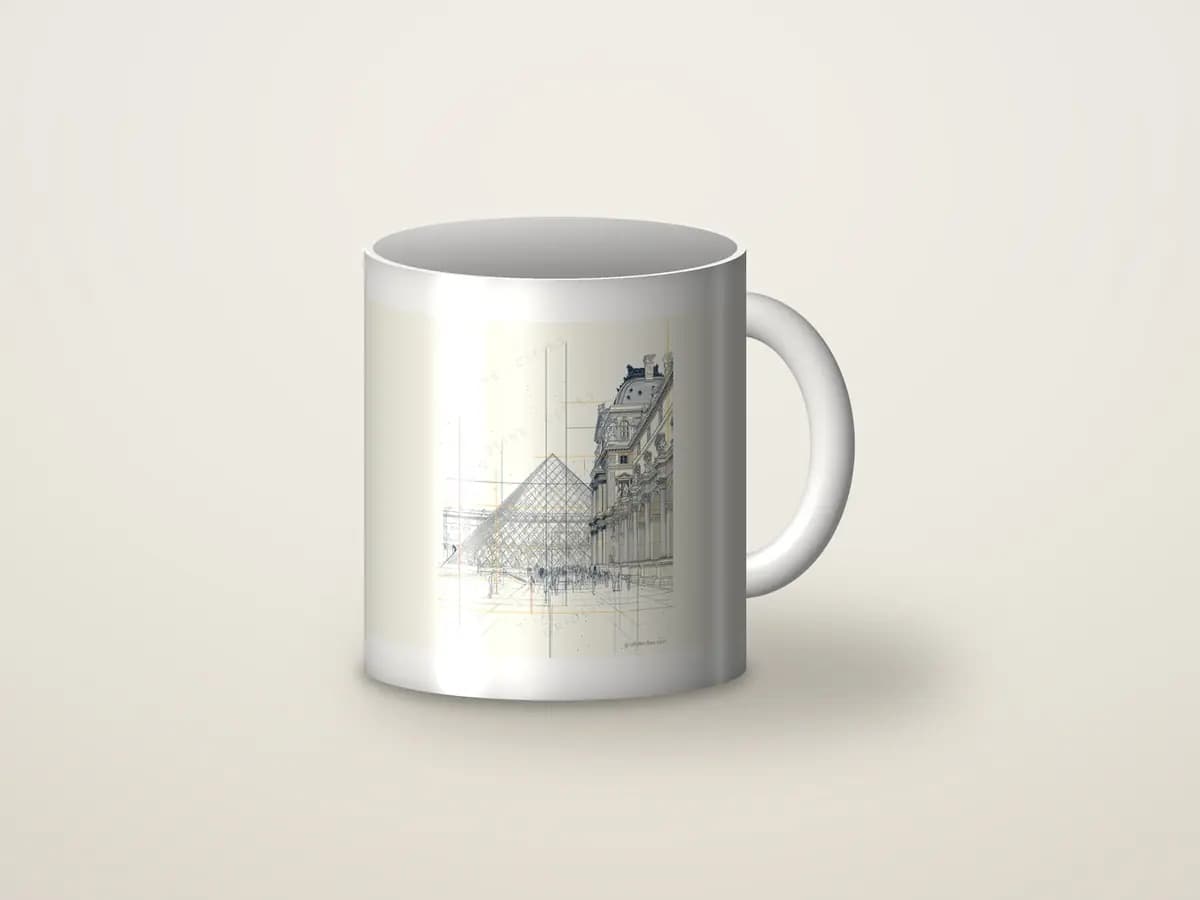 Paris Pyramid as mug