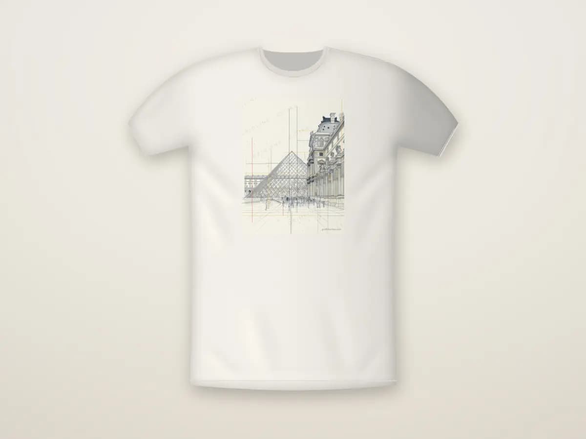Paris Pyramid as t-shirt